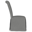 Shawna Light Grey Skirted Side Chair (Set of 2) by Relani Family Furniture