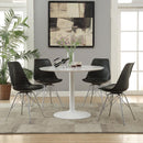 The Sorrel Retro-White Round Dining Table by Clayson Design