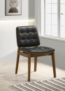 The Reid Vintage Walnut Dining Chair Set by Clayson Design