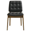 The Reid Vintage Walnut Dining Chair Set by Clayson Design