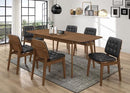 The Reid Vintage Walnut Dining Chair Set by Clayson Design