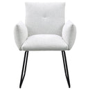 Ackland Upholstered Dining Arm Chair Set (Light Grey) by Clayson Design