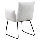Ackland Upholstered Dining Arm Chair Set (Light Grey) by Clayson Design