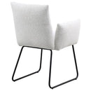 Ackland Upholstered Dining Arm Chair Set (Light Grey) by Clayson Design