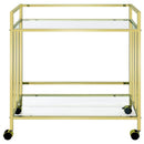 Cara 2-Tier Rectangular Bar Cart by Zia Bar