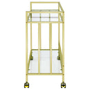 Cara 2-Tier Rectangular Bar Cart by Zia Bar