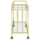 Cara 2-Tier Rectangular Bar Cart by Zia Bar