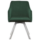 The Elowen Channel-Tufted Swivel Dining Chair by Clayson Design