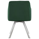 The Elowen Channel-Tufted Swivel Dining Chair by Clayson Design