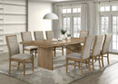 Marlowe Stately Wood Dining Table with Leaf Extension 71" > 89" long