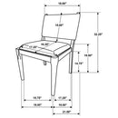 The Celine Wrapped Back Dining Chair x 2 by Clayson Design