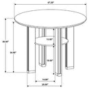 The Rowan 47" Contemporary Counter Table by Clayson Design