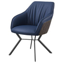 The Callista Two-Tone Dining Arm Chair Set by Clayson Design