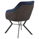 The Callista Two-Tone Dining Arm Chair Set by Clayson Design