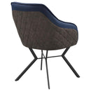 The Callista Two-Tone Dining Arm Chair Set by Clayson Design