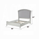 The Marcellus Platinum Panel Bed by Reylani Family Furniture