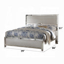 The Elanora Platinum Mirror-Trim Bed by Reylani Family Furniture