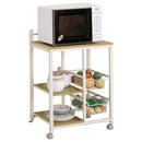 The Brindley Contemporary Mobile Kitchen Cart by Relani Family Furniture