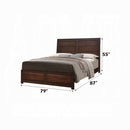 The Oberreit Walnut King Bed by Reylani Family Furniture