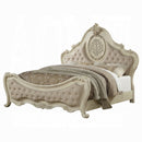 The Ragenardus Heritage Linen Panel Bed (EK) by Realani Family Furniture