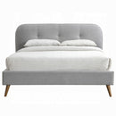 The Bellamy Glam Upholstered Bed by Clayson Design