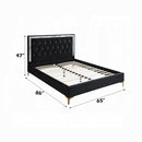 The Bellamy Glam Upholstered Bed by Clayson Design
