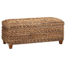 The Delara Woven Storage Bench by Clayson Design