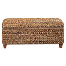 The Delara Woven Storage Bench by Clayson Design