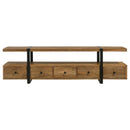 Otto Floating 5-Drawer Mango Wood TV Stand by Clayson Design