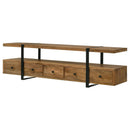 Otto Floating 5-Drawer Mango Wood TV Stand by Clayson Design