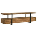 Otto Floating 5-Drawer Mango Wood TV Stand by Clayson Design