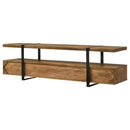Otto Floating 5-Drawer Mango Wood TV Stand by Clayson Design