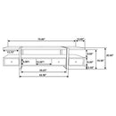Otto Floating 5-Drawer Mango Wood TV Stand by Clayson Design