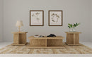 Cortona 3-Piece Mango Finish Coffee Table Set by Relani Family Furniture