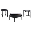 Ozella Round Storage Coffee Table Set by Relani Family Furniture