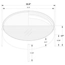 Ozella Round Storage Coffee Table Set by Relani Family Furniture