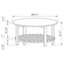 Harper Farmhouse Round Table Trio by Relani Family Furniture