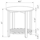 Harper Farmhouse Round Table Trio by Relani Family Furniture