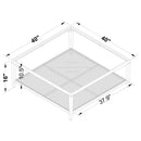 Amherst 3-Piece Mixed-Material Coffee Table Set by Clayson Design