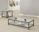 Trini 2-Piece Coffee & End Table Set – Black Nickel by Clayson Design