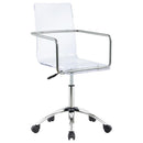 The Lucent Rise Adjustable Acrylic Office Chair by Soho Furnishings