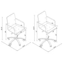 The Lucent Rise Adjustable Acrylic Office Chair by Soho Furnishings