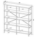 Analiese Farmhouse Double Bookshelf by Relani Family Furniture