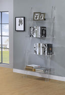 The Lucent 4-Tier Acrylic Ladder Shelf by James Gareth Designs