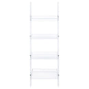The Lucent 4-Tier Acrylic Ladder Shelf by James Gareth Designs