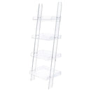 The Lucent 4-Tier Acrylic Ladder Shelf by James Gareth Designs