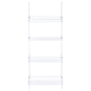 The Lucent 4-Tier Acrylic Ladder Shelf by James Gareth Designs