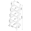 The Lucent 4-Tier Acrylic Ladder Shelf by James Gareth Designs