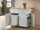 The Harrow Farmhouse Mobile Kitchen Cart by Relani Family Furniture