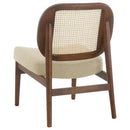 The Elira Cane Back Lounge Chair by Clayson Design